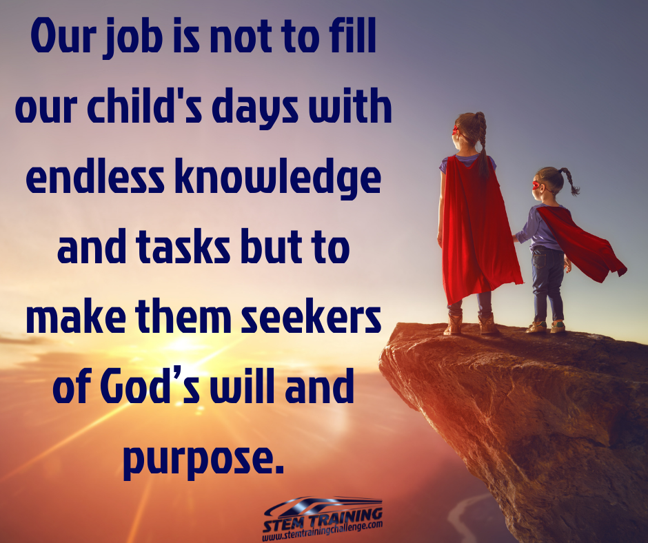 purpose of education quote with two kids in superhero caps